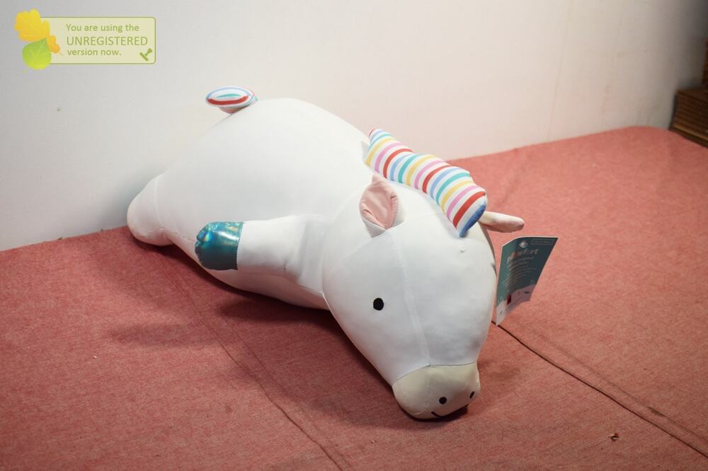 Pillowfort Rainbow Horse Soothing Weighted Plush Kids' Throw Pillow